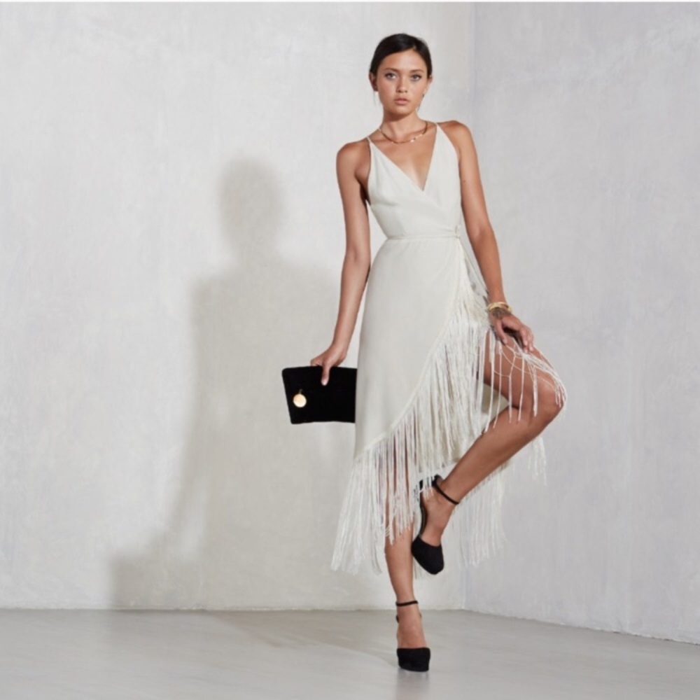 REFORMATION Henna Dress in White/cream XS